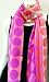 100% Cotton, High Quality, Scarf Neck Wear Wrap Peach Pinks Dotted Printed, Cool Summer Accessory, G