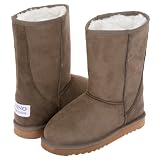 NINO Womens Microfiber Faux Shearling Boot