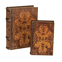 Antiqued Decorative Book Boxes