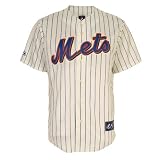 MLB Youth New York Mets David Wright Ivory/Royal Alternate Short Sleeve 6 Button Synthetic Replica Baseball Jersey Spring 2011  (Ivory/Royal, Large)