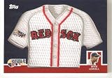 2008 Topps Replica Mini Jerseys #ML Mike Lowell - Boston Red Sox (Commemorative All Star Game Patch) Baseeball Card in Protective Screw Down Display Case