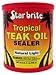 STAR BRITE Teak Sealer - No Drip, No Splash Formula - One-Coat, Durable Protection for All Fine Woods - Perfect for Outdoor Furniture & Marine Use - Natural Light 16 OZ (087916)
