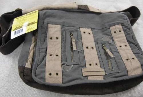 Canvas School College Army Tote Shoulder Book/Messenger Bag - Dusty Green Canvas School College Army Tote Shoulder Book/Messenger Bag - Dusty Green
