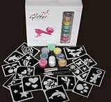 Glitter Body Art Kit - Girl Designs