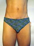 SOLAR TAN THRU Slip Badehose Gr. 7 NEU durchbräunend blau-grün