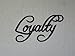 Loyalty Word Fancy Script Metal Wall Art