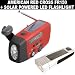 American Red Cross FR150 Microlink Solar-Powered, Self-Powered AM/FM/Weatherband Portable Radio with Flashlight and Cell Phone Charger (Red)