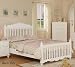 Full Size Bed with Frame - White Finish