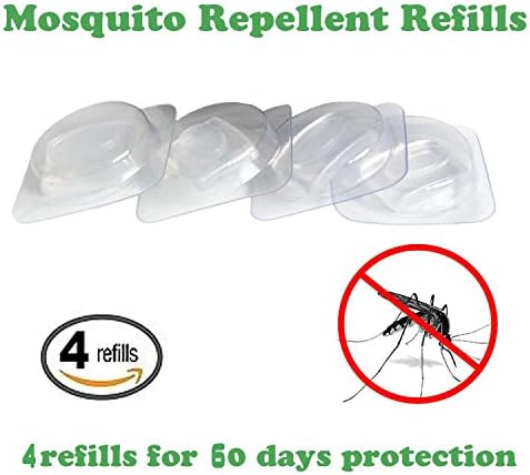 Anti-Mosquito Repellent Bracelet by Wetno For Any Occasion 4 Refills, All Natural, DEET-FREE, For Adults, &amp; Children, Indoor &amp; Outdoor Insect Protection (Refill)