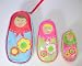 Two's Company Cupcakes & Cartwheels - Set of 3 Matryoshka Russian Doll Nesting Bags, Multipurpose Co