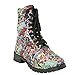 Marvel Comic Womens Print Combat Boot (Size