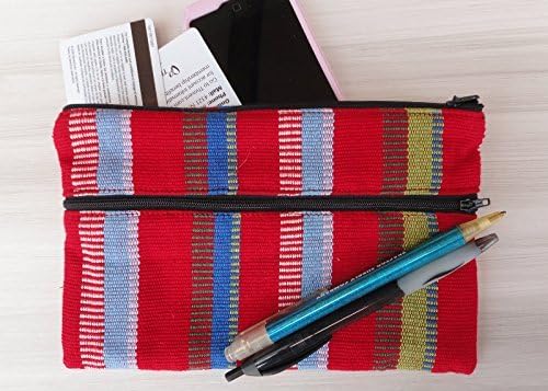 Ethically Sourced Wallet / Zipper Pouch, Fair Trade, Handwoven