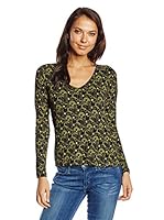 ZERGATIK Camiseta Manga Larga Merak (Amarillo)