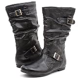 Bamboo Newark11 Mid-Calf Boots 8.5 Black