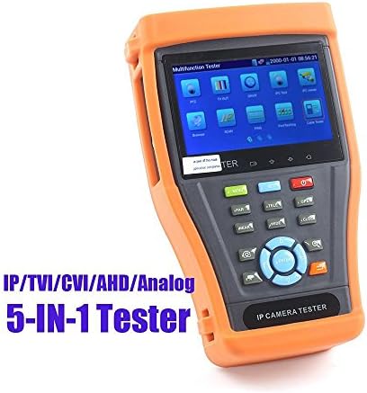 Exsecvision 5-in-1 4.3" Touch Screen IP Camera Test / CVI / TVI / AHD /Analog Cameras 1080P Monitor PoE Test CCTV Tester WIFI PTZ Controller HDMI OSD Menu