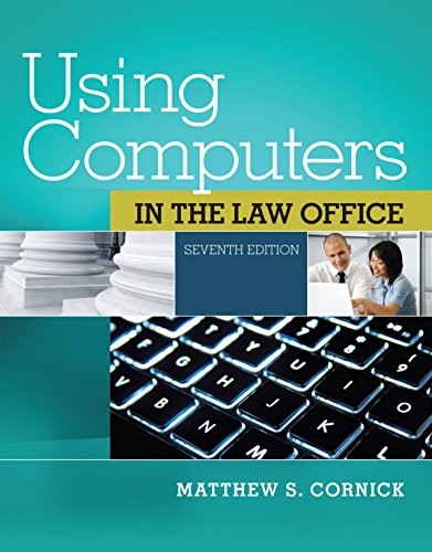 Using Computers in the Law Office (West Legal Studies)