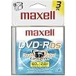 Maxell 8cm Write-Once DVD-R For Camcorders - 3 Pack