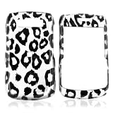 For Blackberry Bold 9700 Hard Case Silver Black Leopard