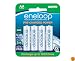 eneloop 2000 mAh typical, 1900 mAh minimum, 1500 cycle, 8 pack AA, Ni-MH Pre-Charged Rechargeable Batteries