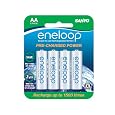 Sanyo eneloop 2000mAh Typical, 1900mAh Minimum, 1500 cycle, 8 Pack AA, Ni-MH Pre-Charged Rechargeable Batteries