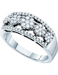 0.51CTW DIAMOND LADIES FLOWER BAND