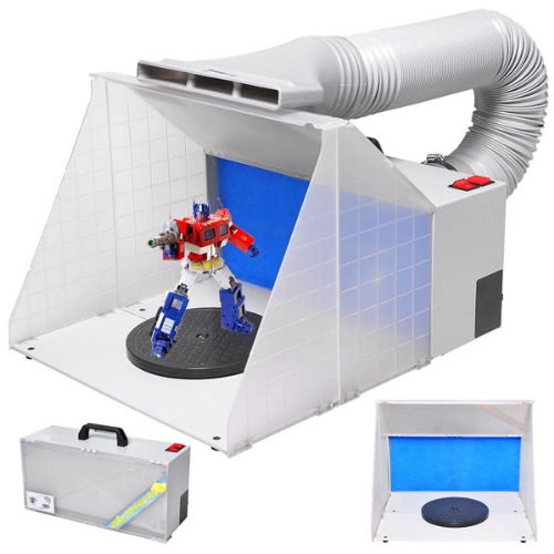 Airbrush Hobby Paint Spray Booth Filter Fan w/ Hose