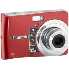 Polaroid i1237 Digitalkamera (12 Megapixel, 3-fach opt. Zoom, 6,8 cm Display) rot