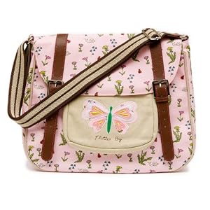 Pink Lining Flutter By Messenger Baby Changing Bag Pink Lost Meadow
