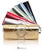 Crystal Round Faux Leather Clutch Evening Bag