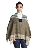 (ユナイテッドアローズグリーンレーベルリラクシング)UNITED ARROWS green label relaxing VIOLA カラーMIXポンチョ 36363430238