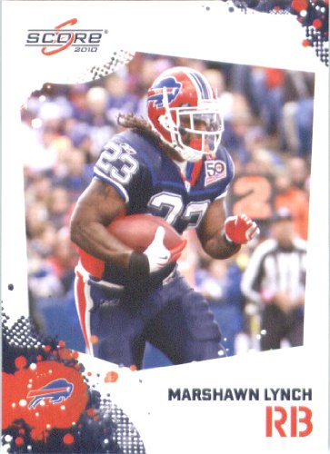 Marshawn Lynch - Buffalo Bills - 2010 Score Football Card - NFL Trading Card in Screwdown Case