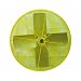 TPI Corporation HDH24  Heavy Duty Industrial Circulator Head, Yellow, Single Phase, 24" Diameter, 120 Volt