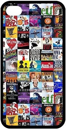 Personalized Broadway Collage Hard Case for Apple iphone 4/4s case-BB1411
