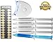 DREOW TEETH WHITENING LED Light KIT, 4 XL Carbamide Peroxide Gel Syringes, Remineralizing Syringe, 3 Mouth Trays. Safe and Fast Results – Whitens Teeth Up To 6 Shades in ONLY 2 Days, Removes Coffee, Wine, Tobacco Stains, Dentist Recommended Product
