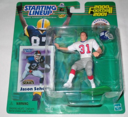 NFL Action Figure: 2000 Jason Sehorn Extended Series NFL Starting Lineup-NFL Action Figure-National Football League Action Figure-National Football League Figures-NFL Figures-National Football League-NFL