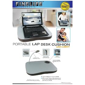 Lap Desk with Light and Drink Holder