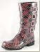 CLEARANCE Jeffrey Campbell - Women's Viv Grey Plaid Rain Boots