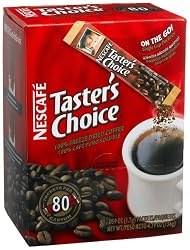 Nescafe Taster's Choice Instant Coffee, Regular, 80-Count Single Sticks (Pack of 2)