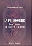 51zZOa r3xL. SL160  La philosophie dans ses rapports avec les sciences et la religion (French Edition)