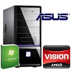 Tronics24 averagesystem AMD FM1 Llano A 3300 2x2.5 GHz (Dualcore), 8 GB DDR3, Asus, AMD HD6410D, 500 GB SATA, Microsoft Windows 7 Home Premium, DVD-Brenner, Cardreader, Sound, GigabitLan, Office PC