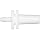 Value Plastics MTLS210-1 White Nylon Tube Fitting, Male Luer Slip to 200 Series Barbed Coupler, 1/16" (1.6 mm) Tube ID (Pack of 25)