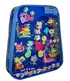 Littlest Pet Shop Exclusive Mega 10-Pack of Pets in Carry Case (Includes Pink Pony, Monkey & Purple Raccoon!)