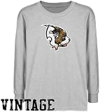 NCAA Siena Saints Youth Ash Distressed Logo Vintage T-shirt-