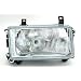 Scheinwerfer H4, passend f�r VW T4 Mod. Bj. 9/90-8/03 mit kurzem Vorderwagen / Rechte Seite (Beifahrerseite).