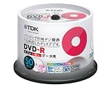 TDK CPRM対応 データ用DVD-R 4.7GB 1-16倍速対応 ホワイトワイドプリンタブル 50枚スピンドル DR47DPWC50PS