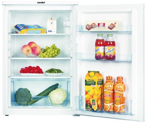 Comfee HS-173LN Mini-K&uuml;hlschrank / A++/ 80 kWh/Jahr / K&uuml;hlteil: 133 L / Obst- und Gem&uuml;seschublade / wechselbarer T&uuml;ranschlag / wei&szlig;