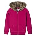 Girls' Mossimo Supply Co. Fux Fur Trim Hoodies - Berry