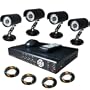 CCTV Surveillance Video System 1000GB HDD 4 Channel DVR Cameras Complete System with 4 Color Sharp CCD IR Day/Night waterproof Security Cameras and 4x 60ft Siamese cables and Power Adapter Unit included! Internet Access and Smartphone & 3G Mobile Phone Live View!