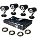 Click to Enlarge Image 51zZexpFmwL. SL75 CCTV Surveillance Video System 4 Channel DVR Cameras Complete System with 4 Color Sharp CCD IR Day/Night Indoor/Outdoor Security Audio Dome Cameras and 4x 60ft Siamese cables and Power Adapter Unit