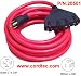 25FT 20A 4 Prong Twist Lock Plug Generator cordset L14-20P to 4* NEMA 5-15/20R 20501